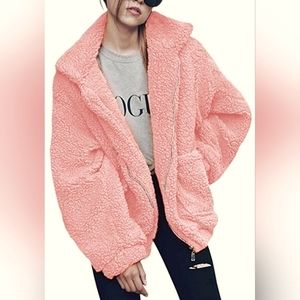 Women's Oversized Sherpa Teddy Coat by GARAGE